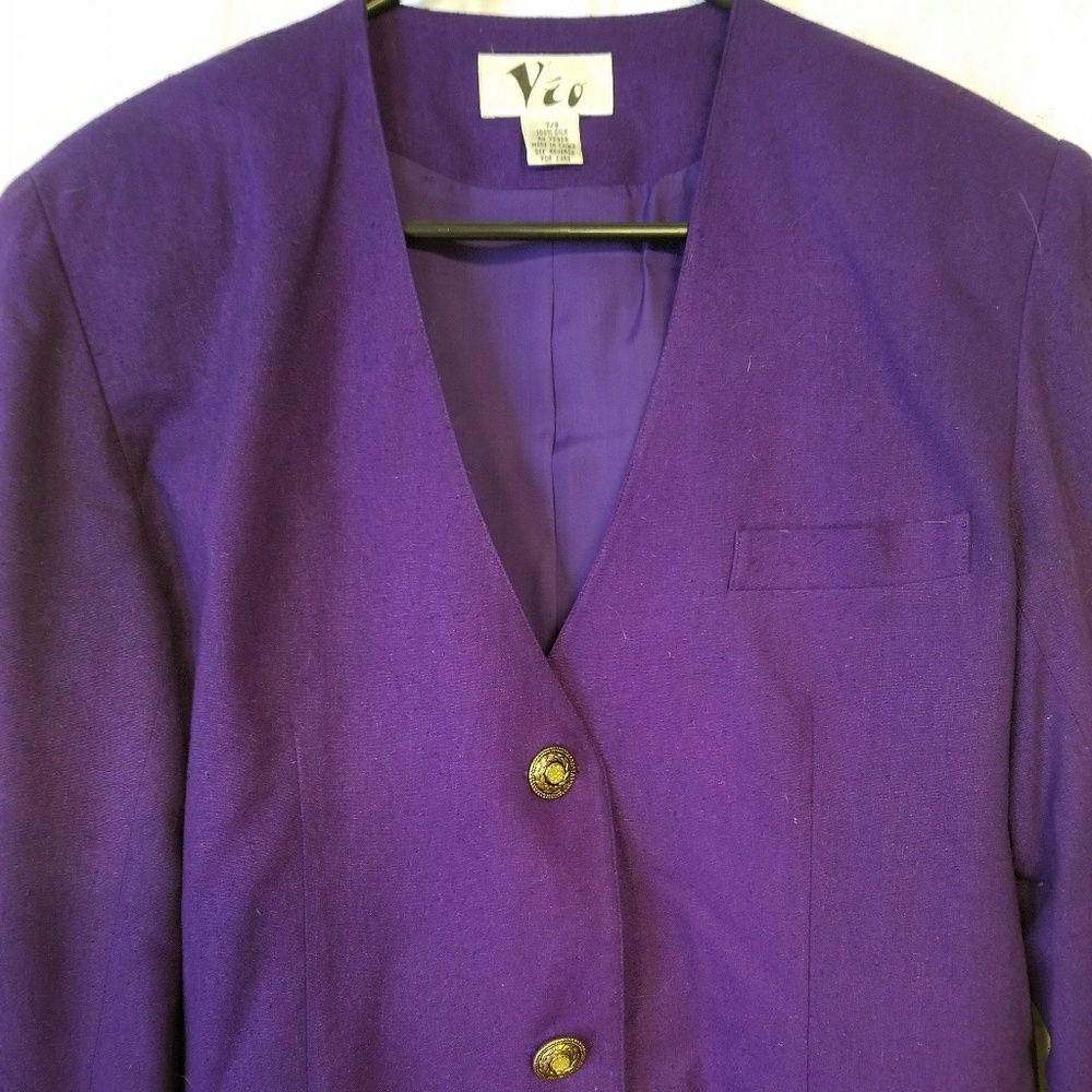Dark purple shorts suit